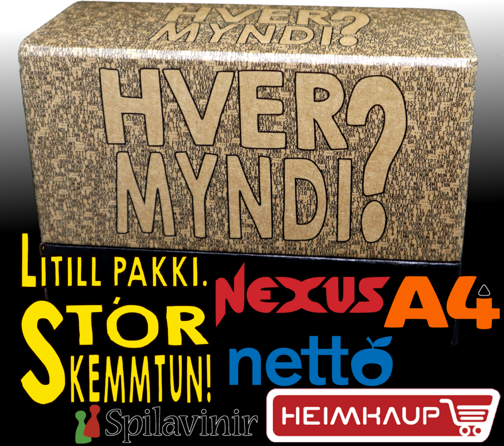 Hver myndi fæst í Nexus, A4, Spilavinum, Nettó og Heimkaup.